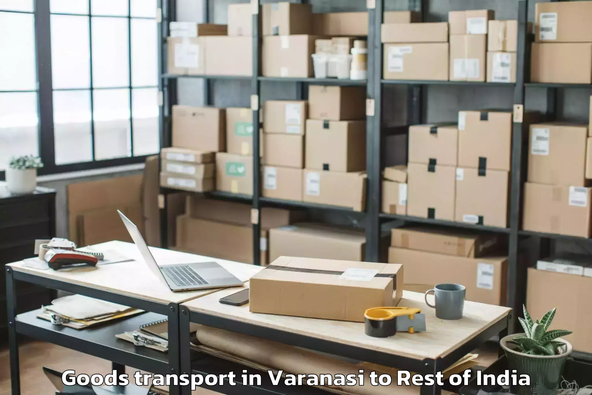 Easy Varanasi to Sangdupota Goods Transport Booking